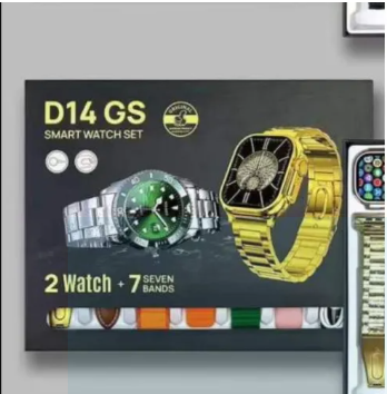 D14 GS Smart Watch With 2 Watches and 7 Straps - 3WaysStore
